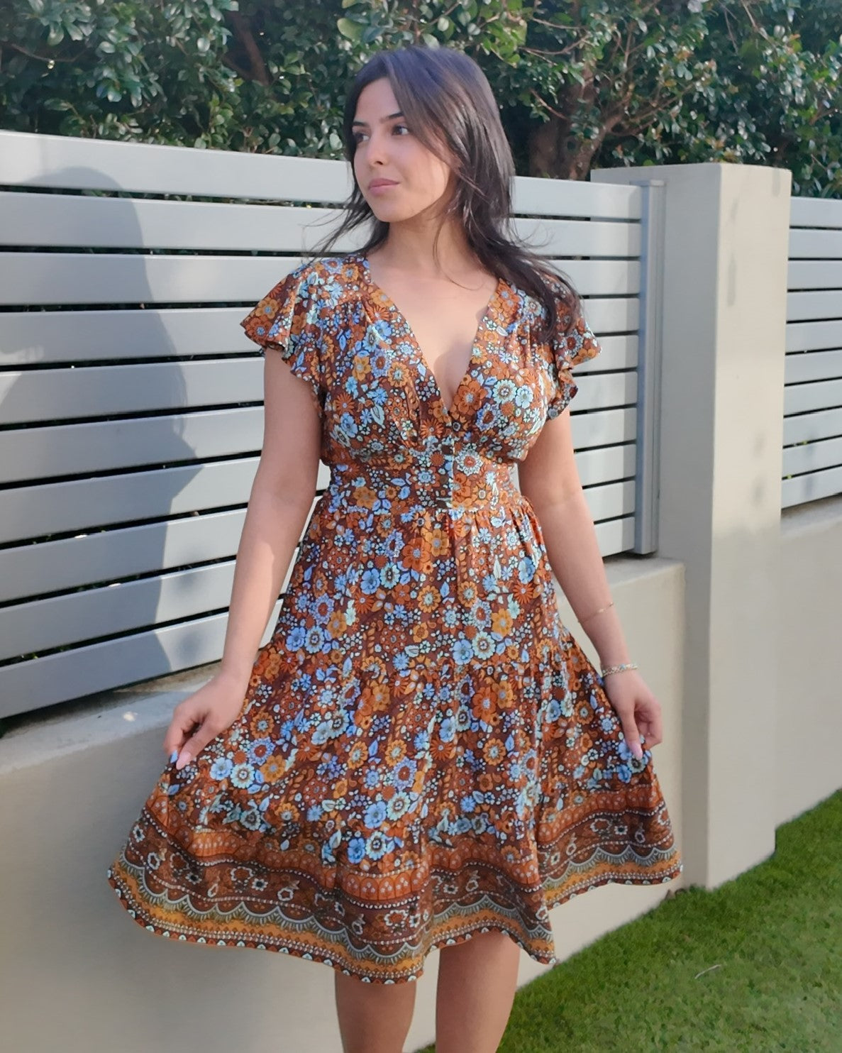 SHAE MINI DRESS AFTERGLOW