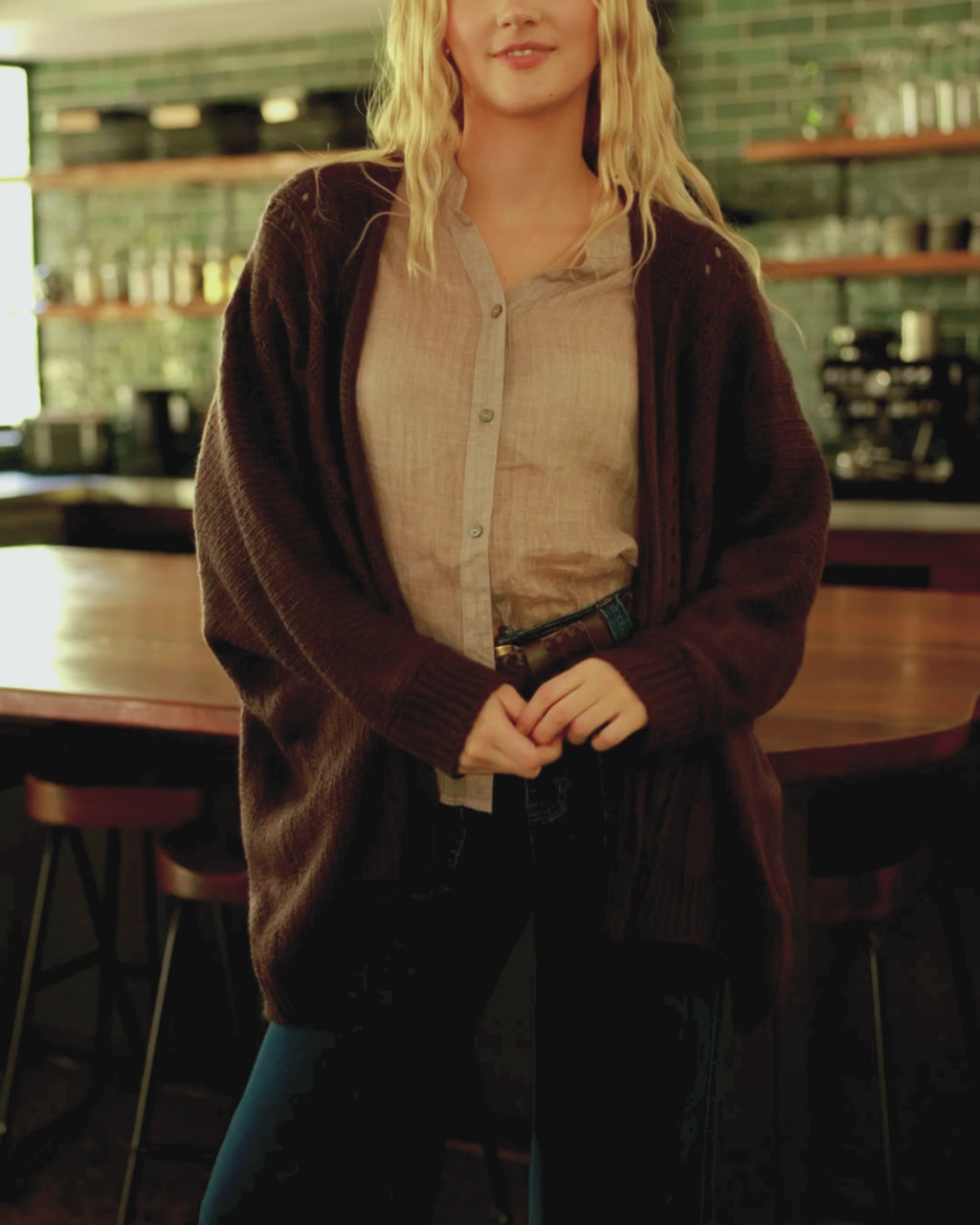 MILLY CARDIGAN CHOCOLATE