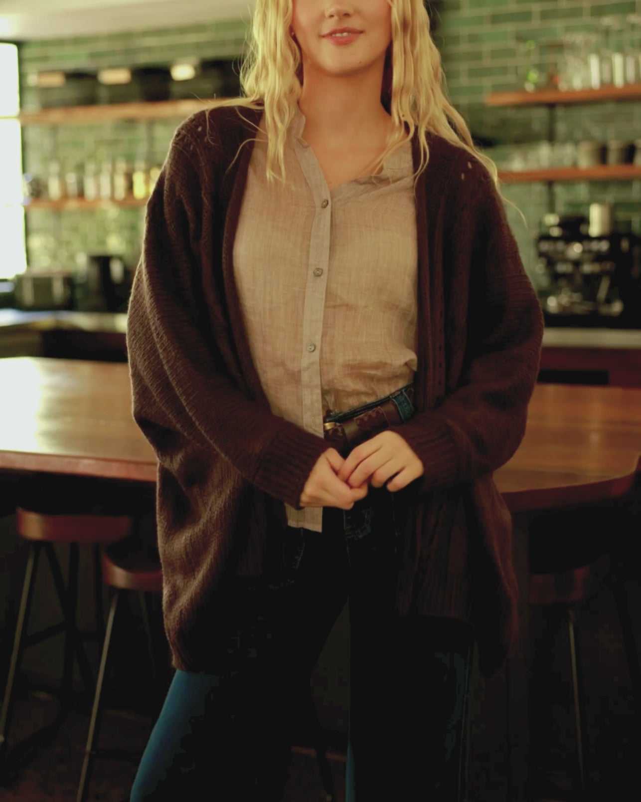 MILLY CARDIGAN CHOCOLATE