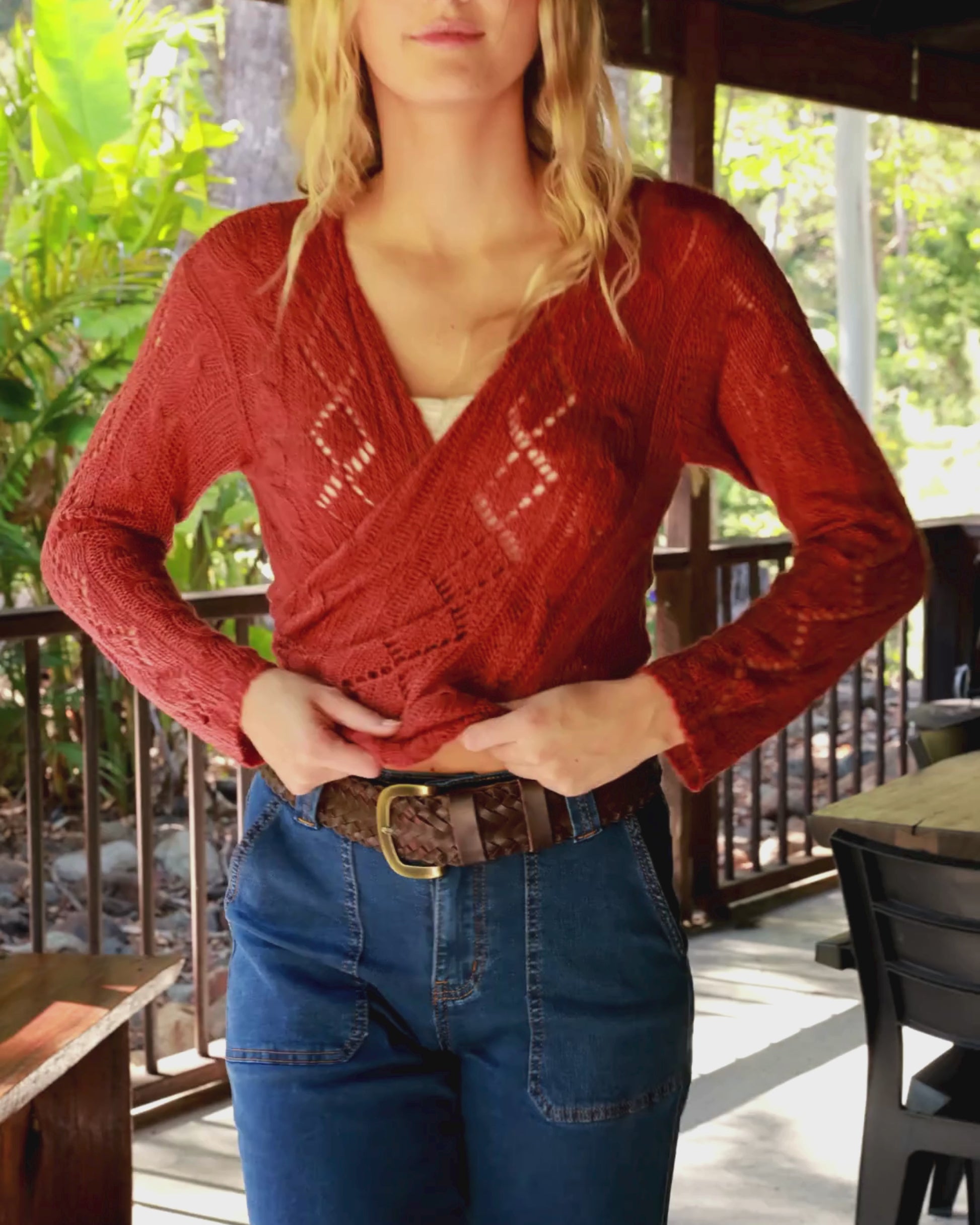 WILLOW CARDIGAN RUST