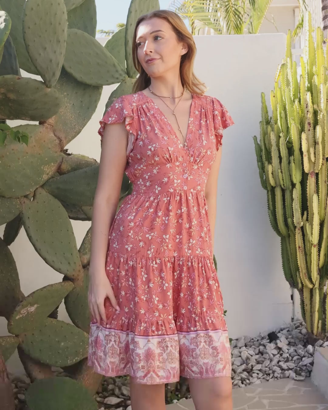SHAE MINI DRESS RED MAPLE