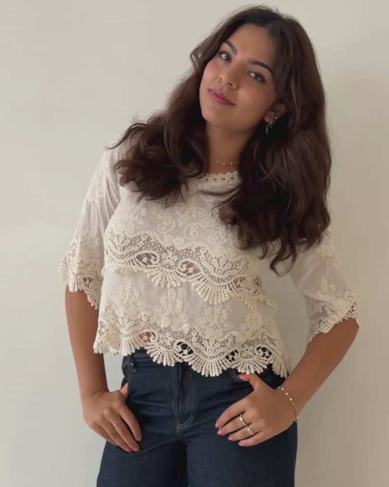 MILA TOP VINTAGE CREAM