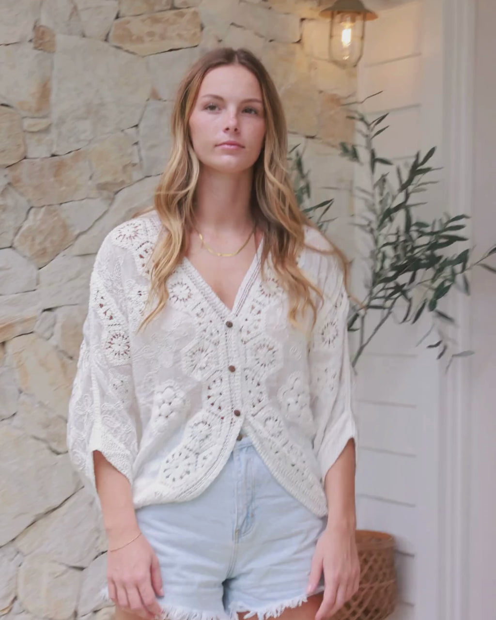 VIDA CARDIGAN WHITE