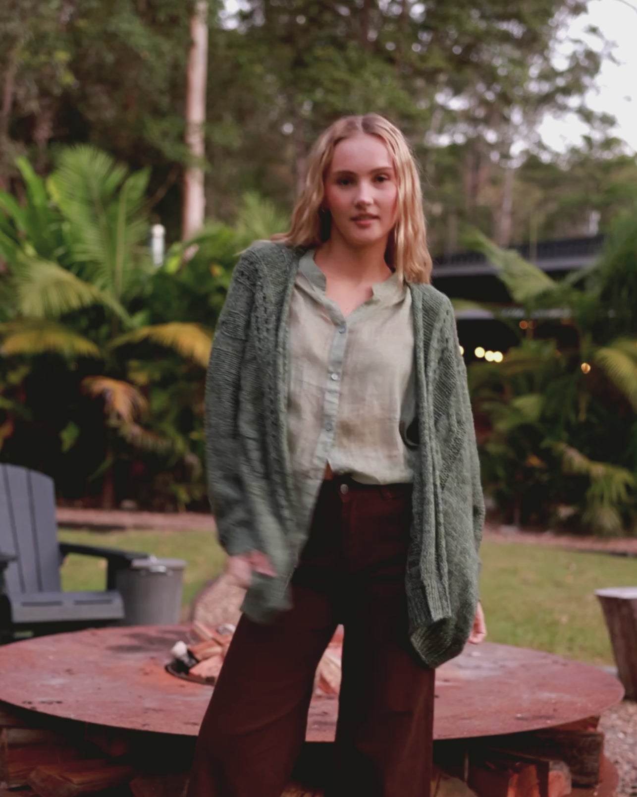 MILLY CARDIGAN MOSS