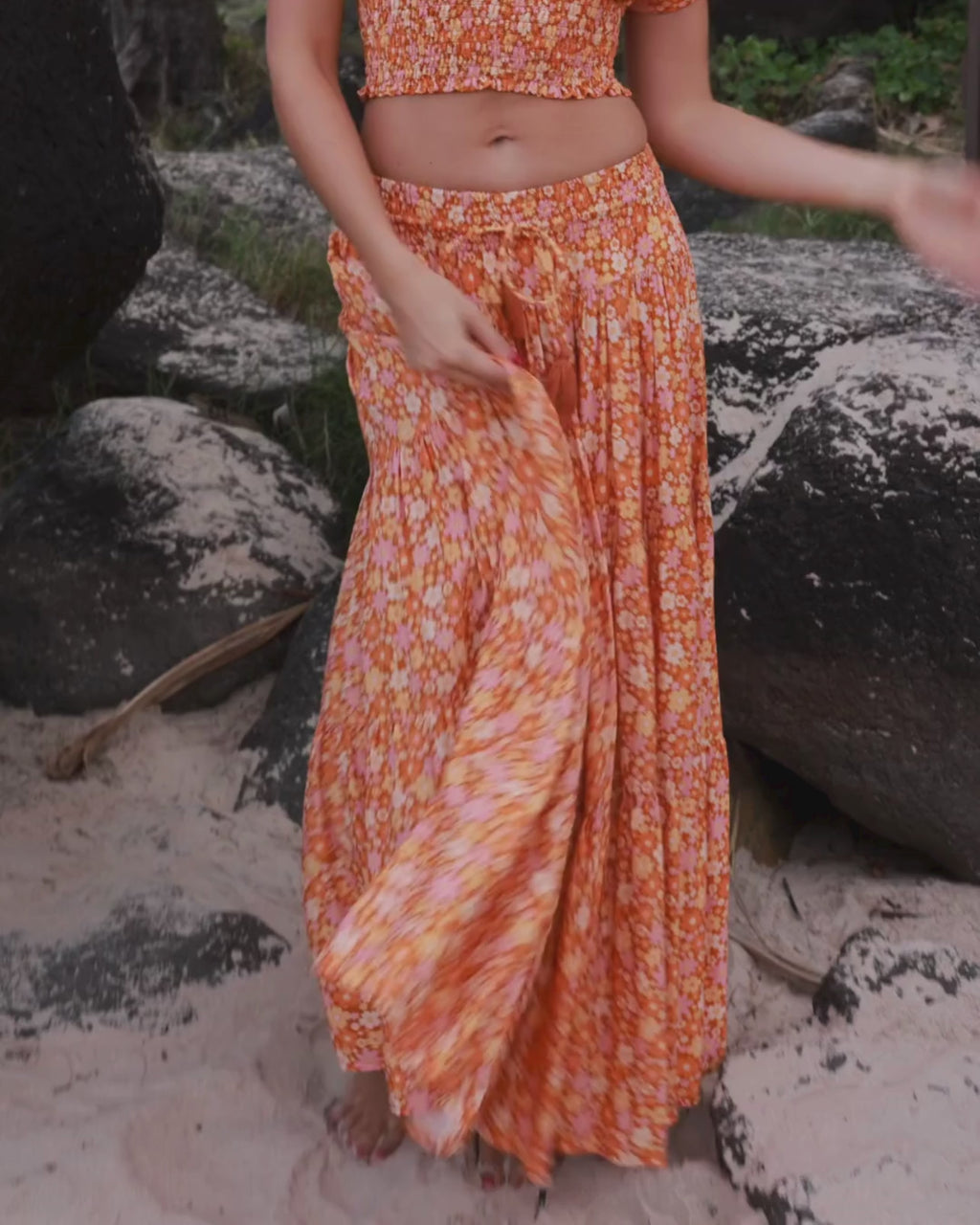 OAKLEY MAXI SKIRT MANGO TANGO