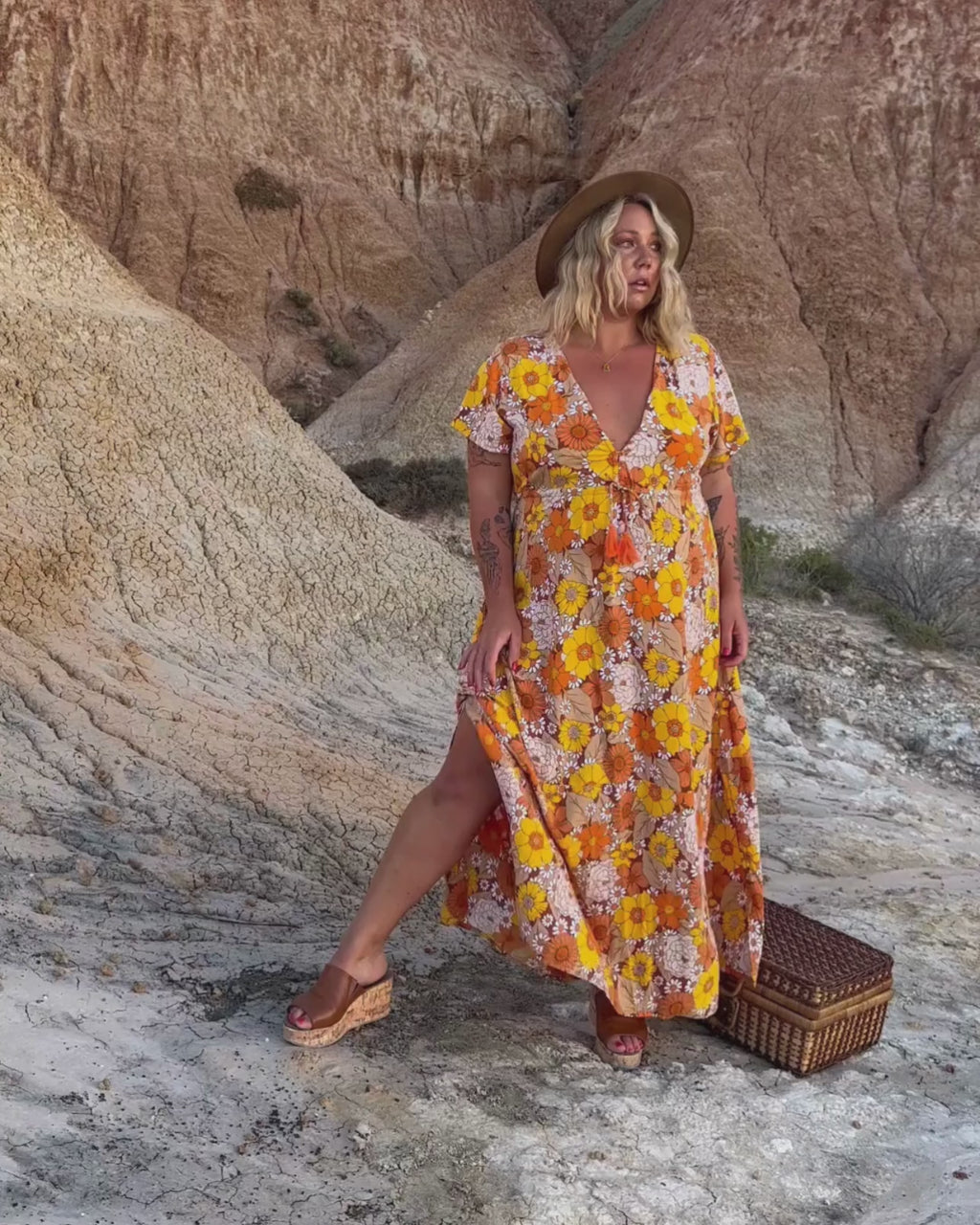 RHIANNON MAXI DRESS MARIGOLD