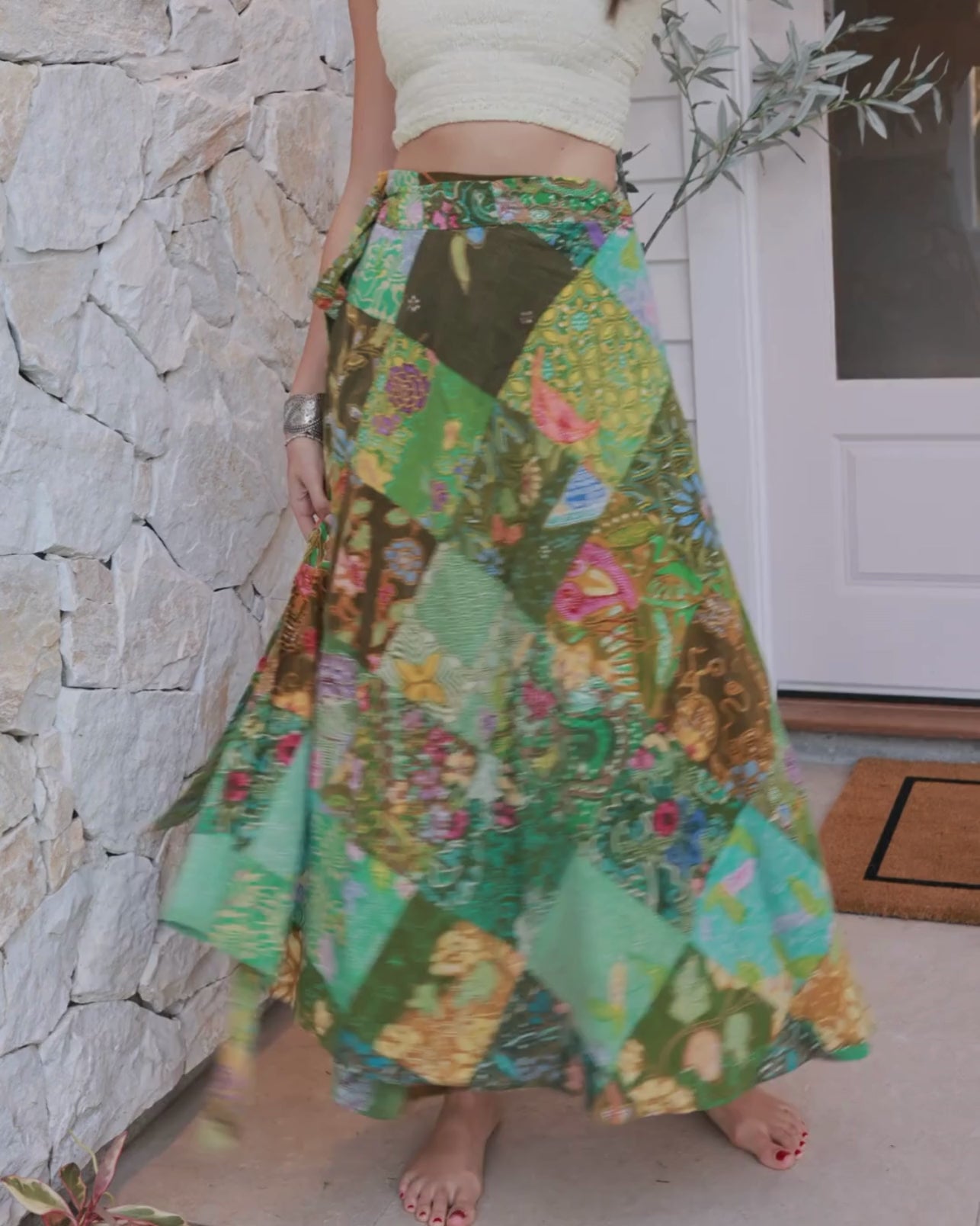 BETH MAXI SKIRT GREEN