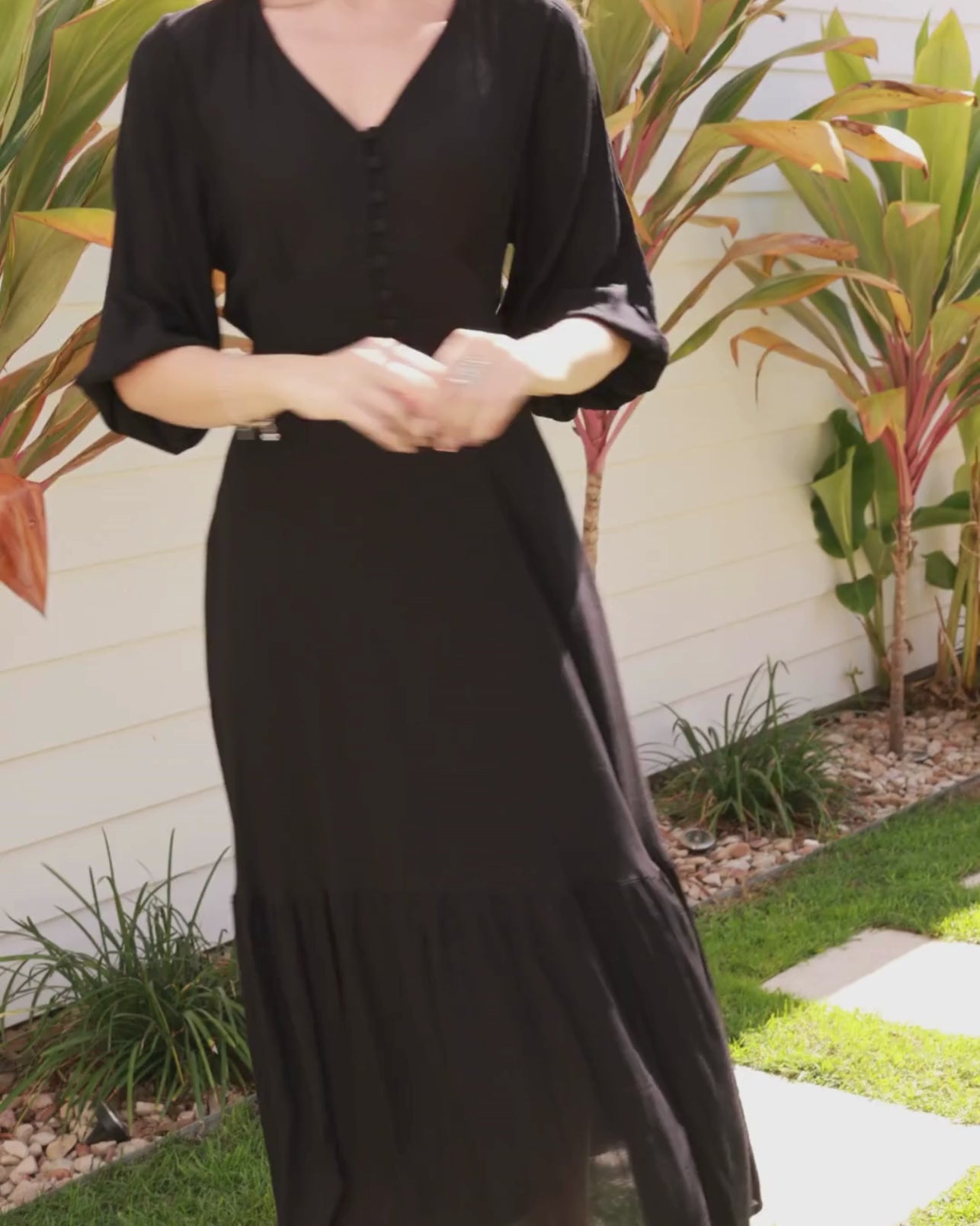 OLYMPIA MAXI DRESS BLACK