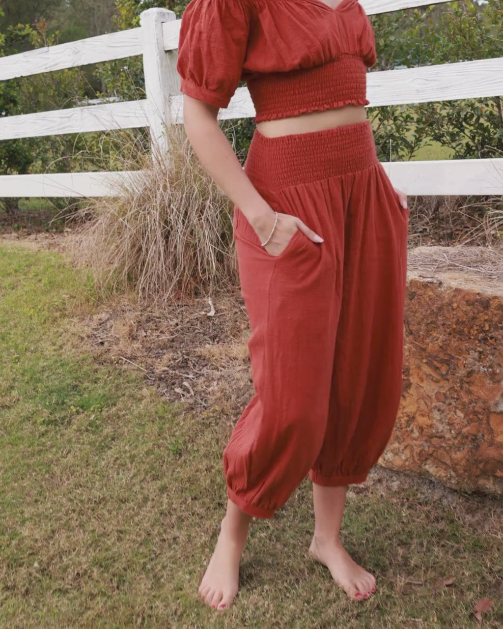 ZARA PANT TERRACOTTA