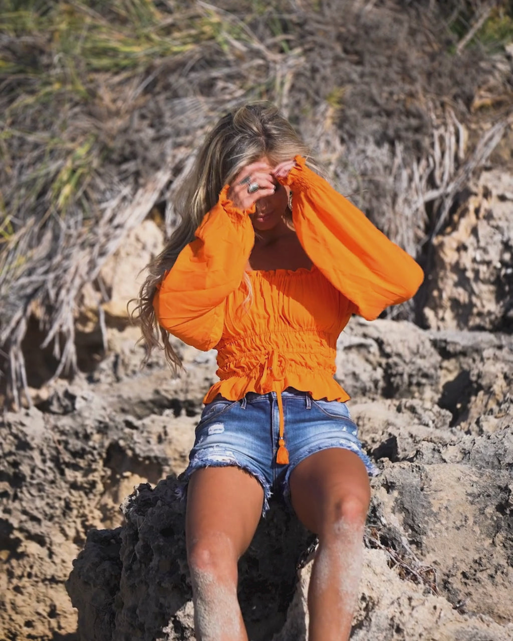 MOLLY TOP TANGERINE