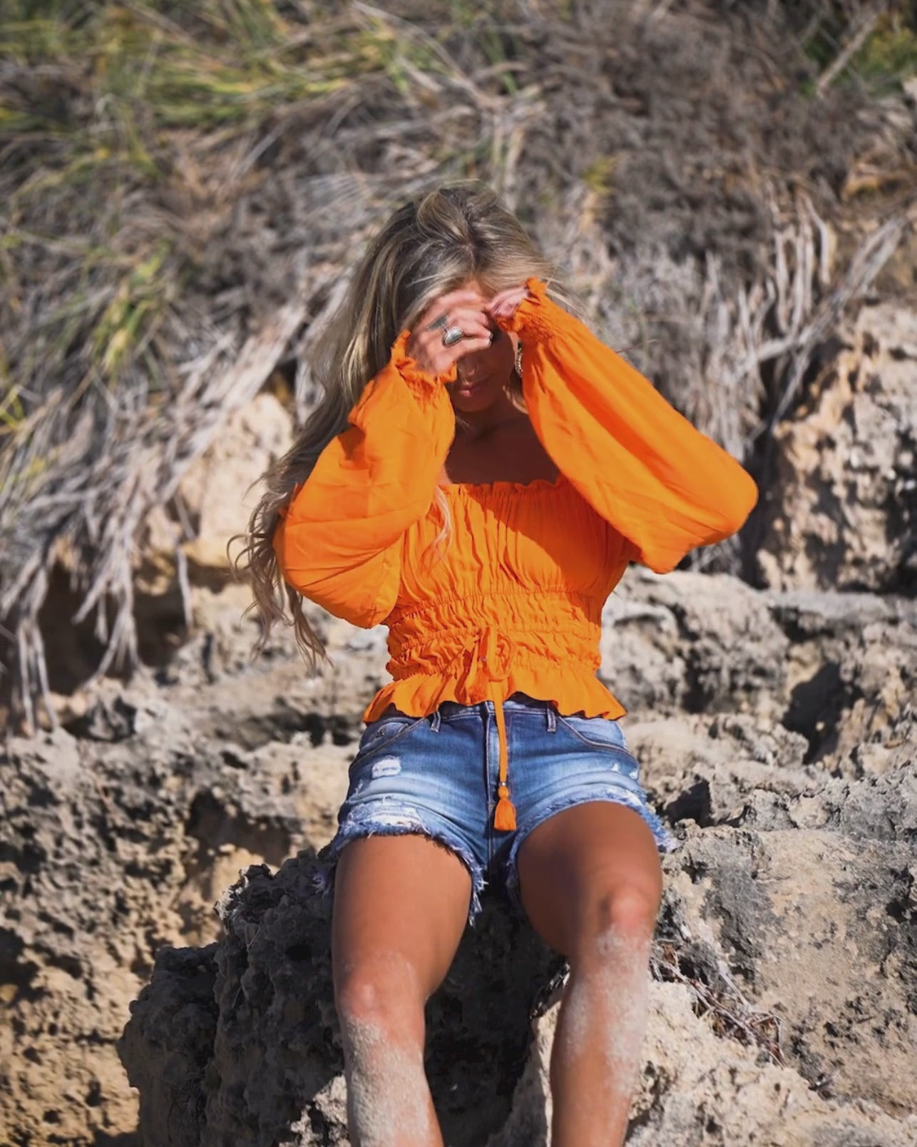 MOLLY TOP TANGERINE