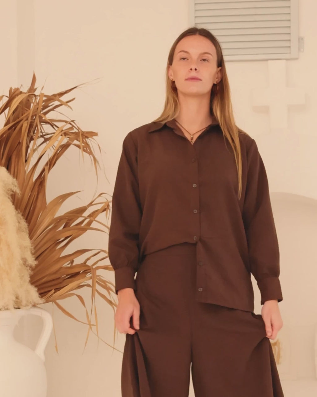 CAROLINE SHIRT ESPRESSO