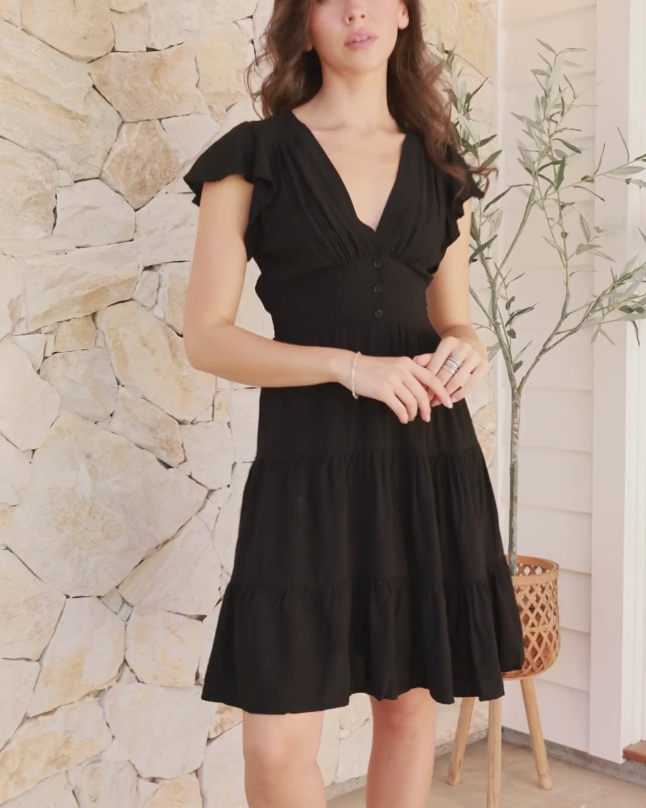 SHAE MINI DRESS BLACK