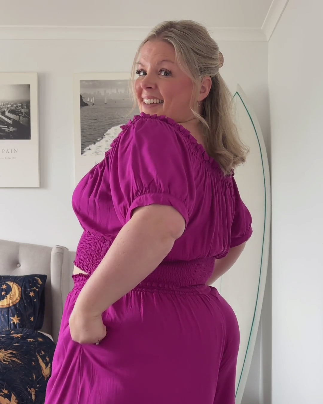 AVA TOP MAGENTA