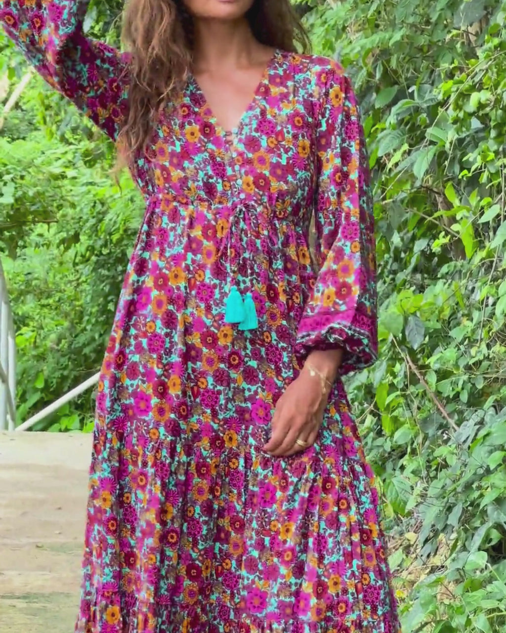 DIXIE MAXI DRESS WILDFLOWER