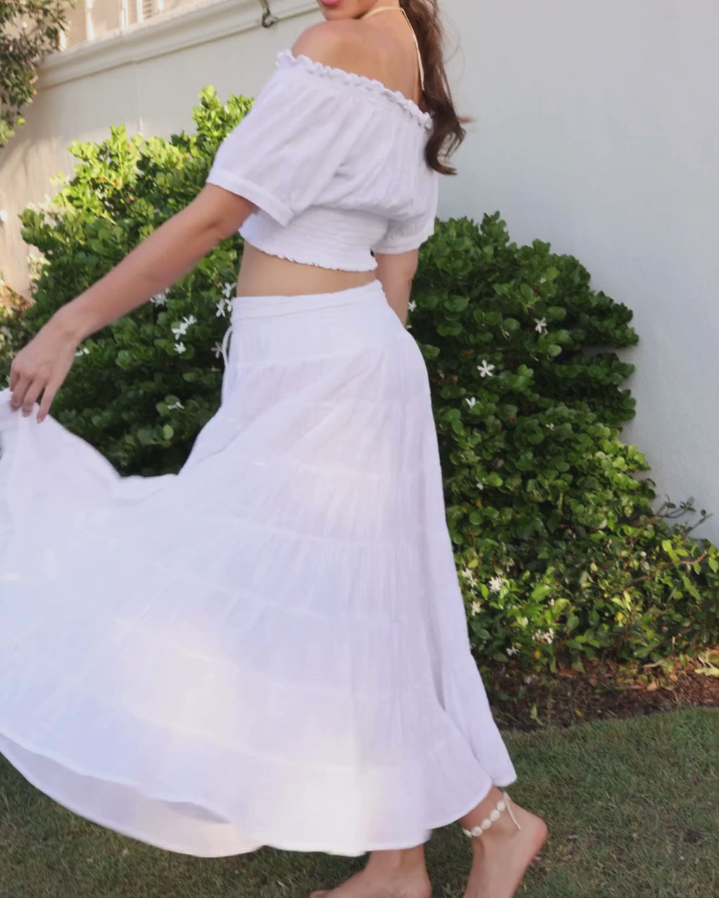 CASSIE MAXI SKIRT WHITE