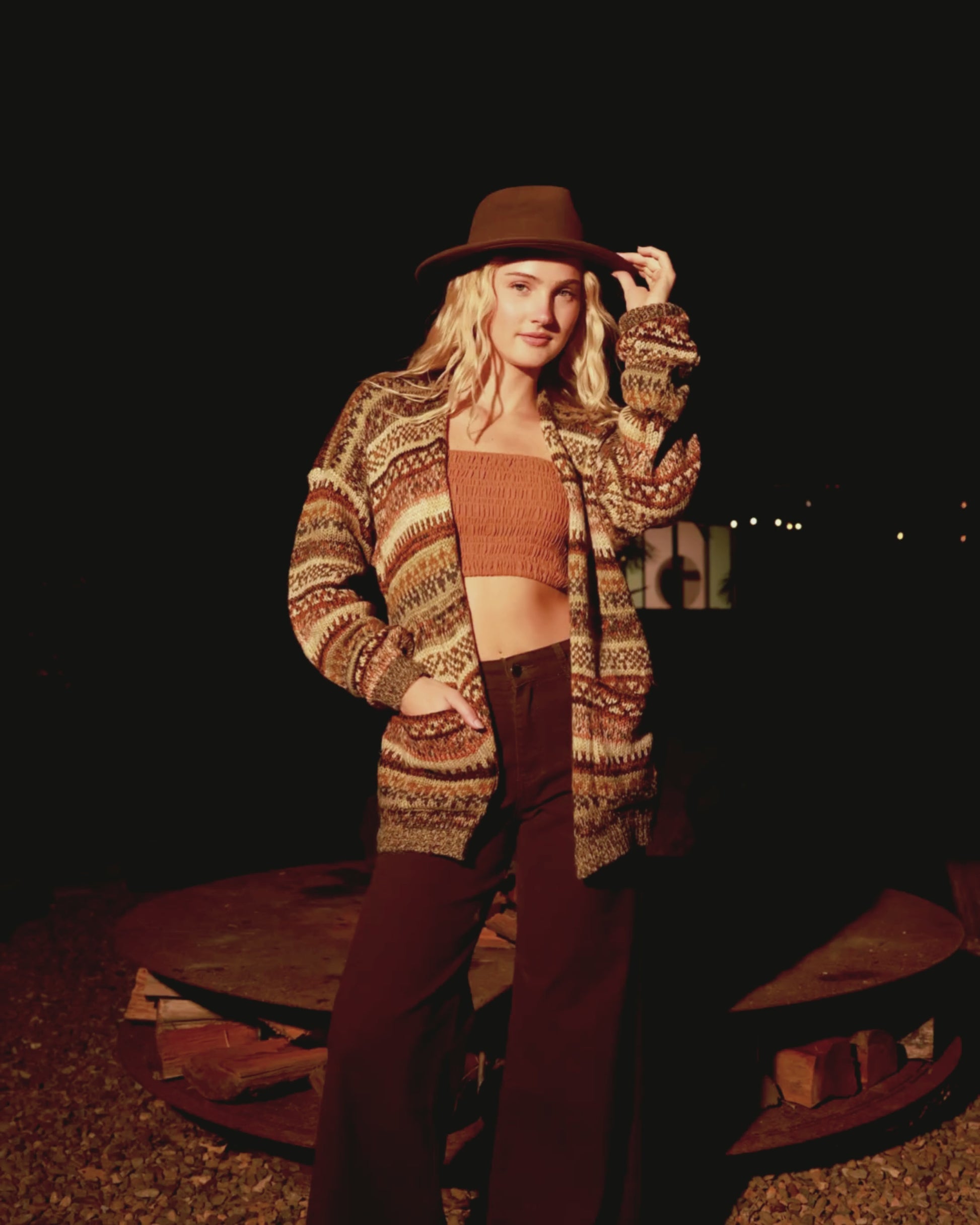 ALMA CARDIGAN OAK