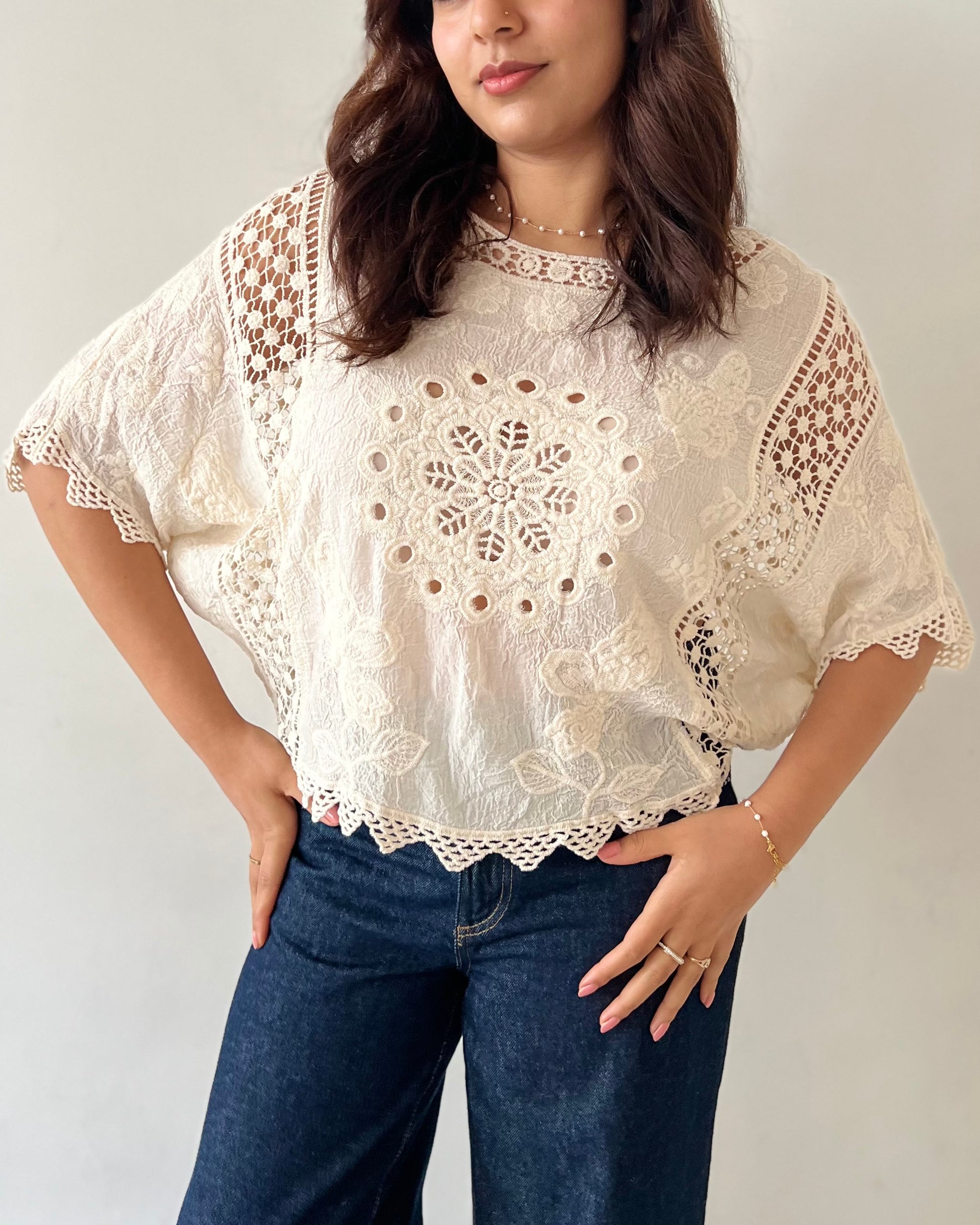 ABBY TOP VINTAGE CREAM
