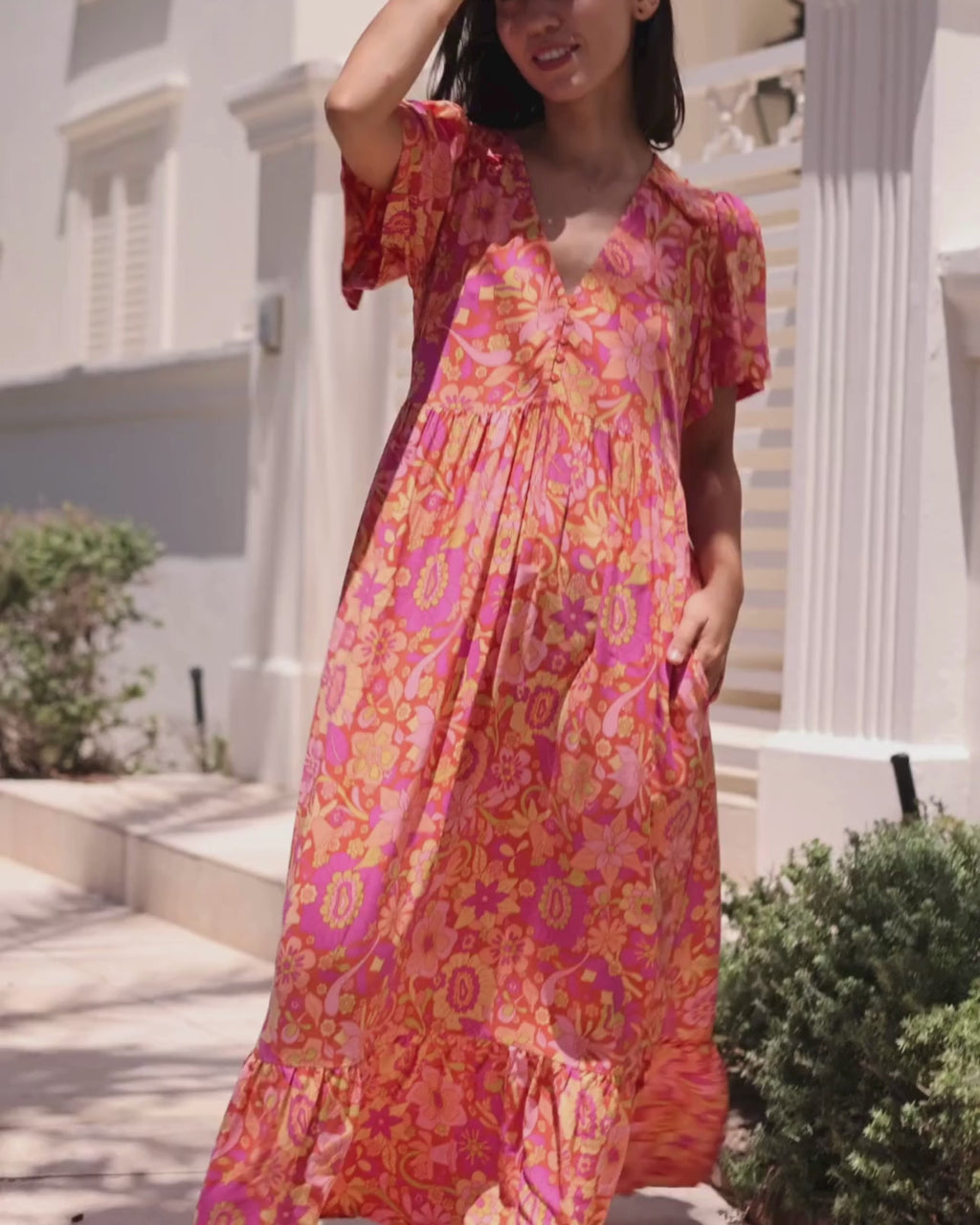 MAE MAXI DRESS SWEET PEACH