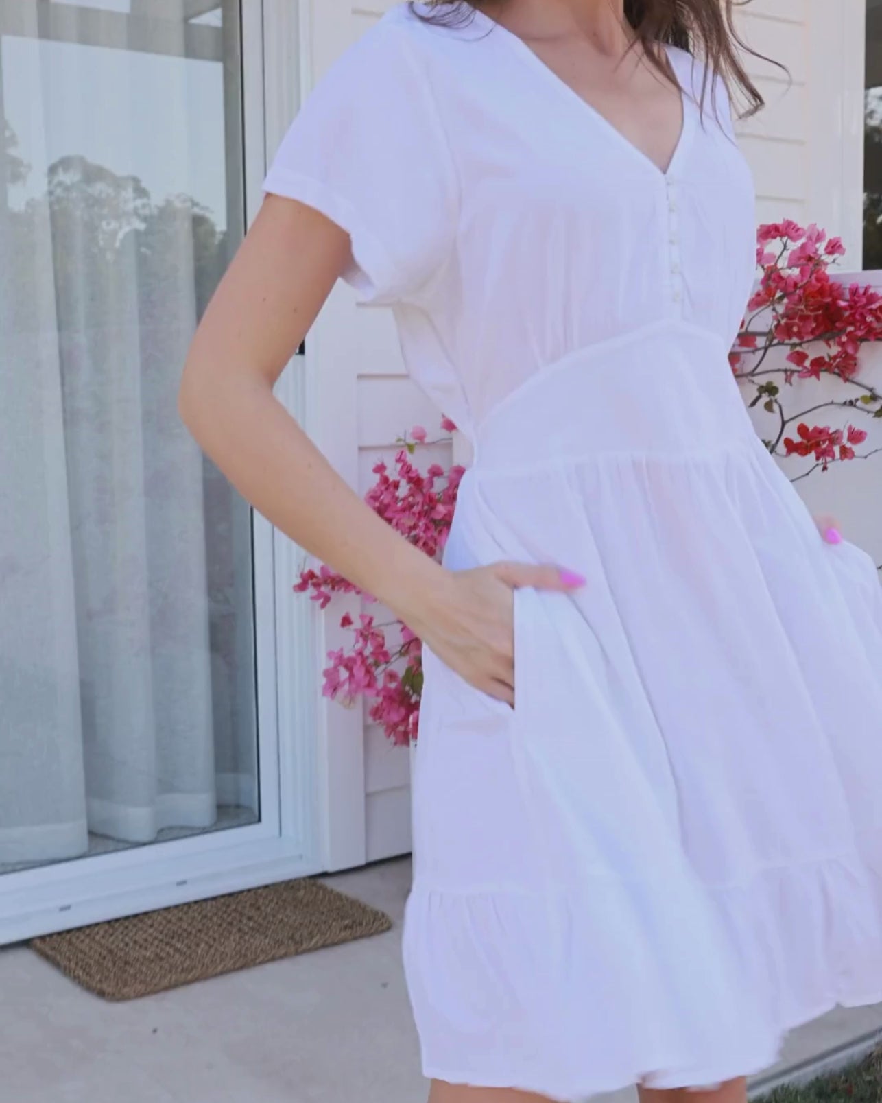 HARRIET MINI DRESS WHITE