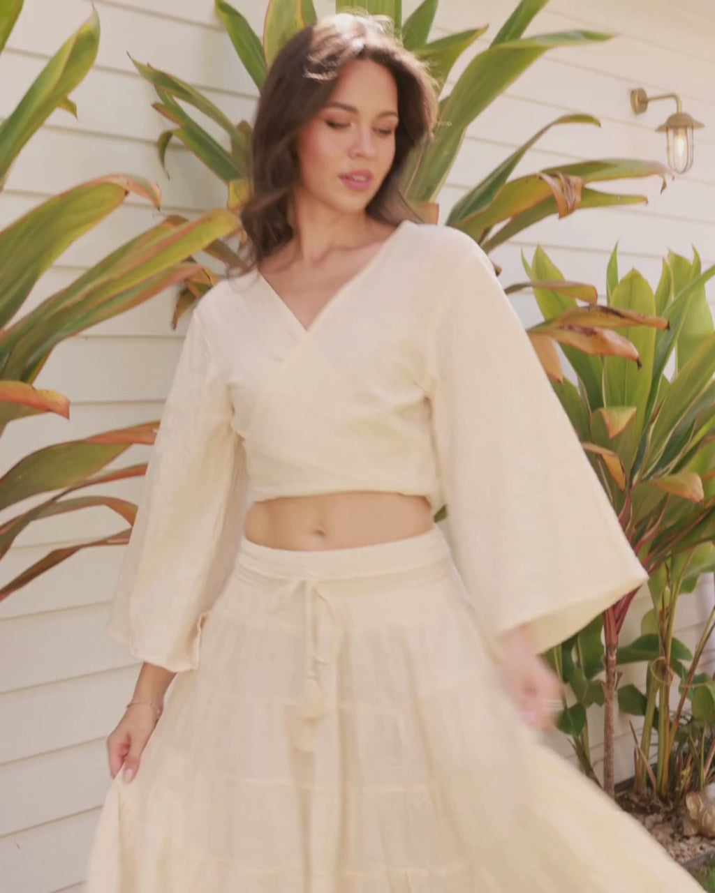 CLEO TOP VINTAGE CREAM