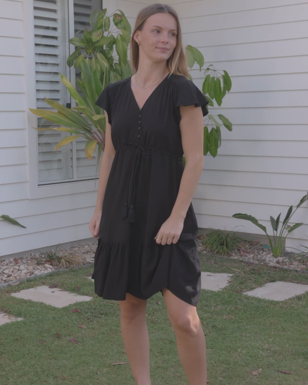 CALI MINI DRESS BLACK