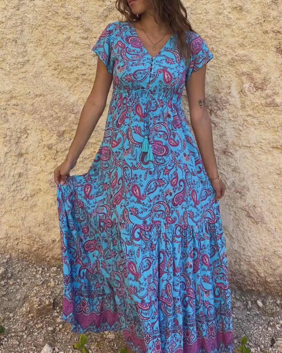 NOLA MAXI DRESS DREAMSCAPE