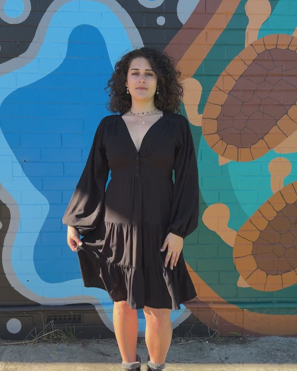 ERIKA MINI DRESS BLACK