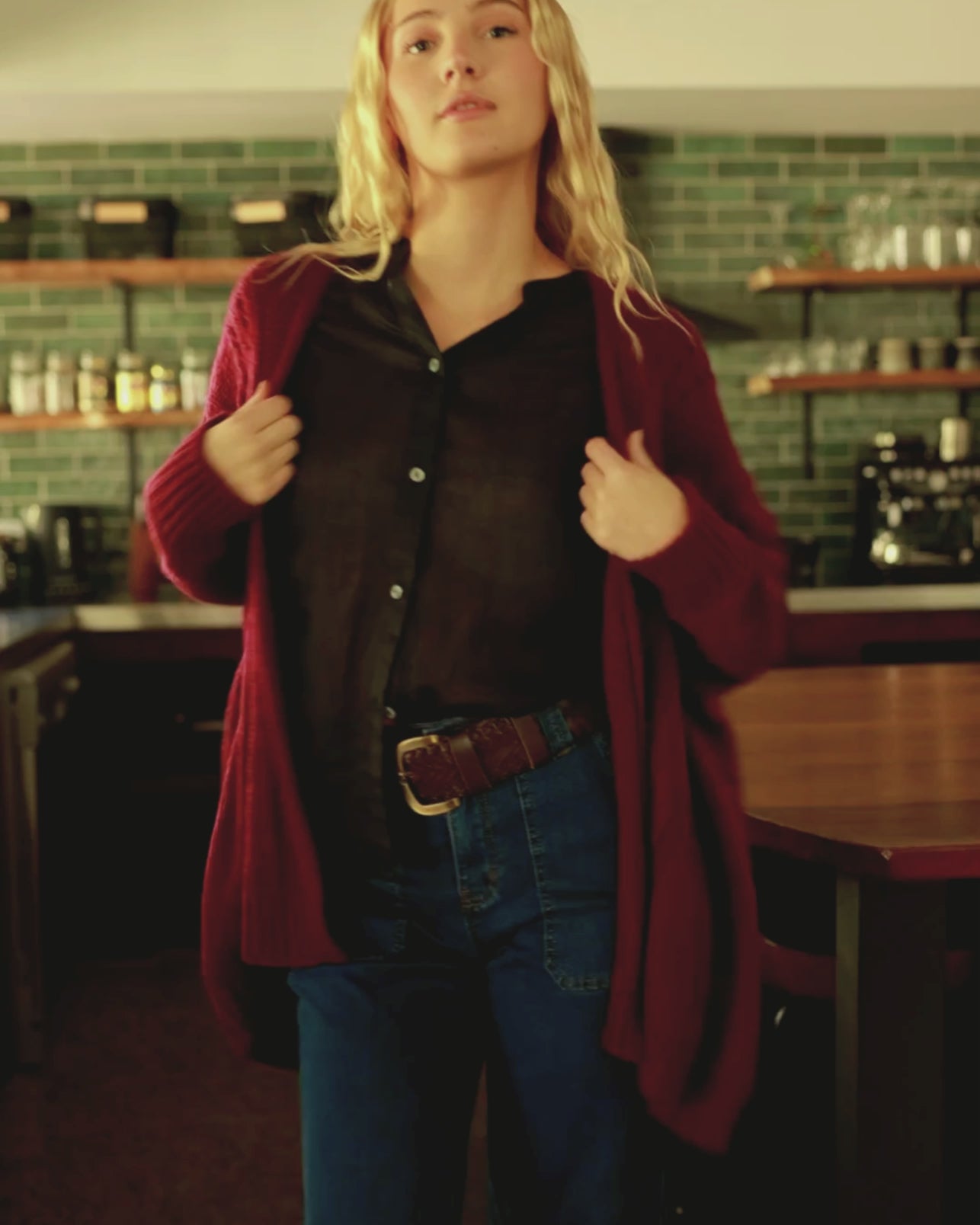 MILLY CARDIGAN WINE