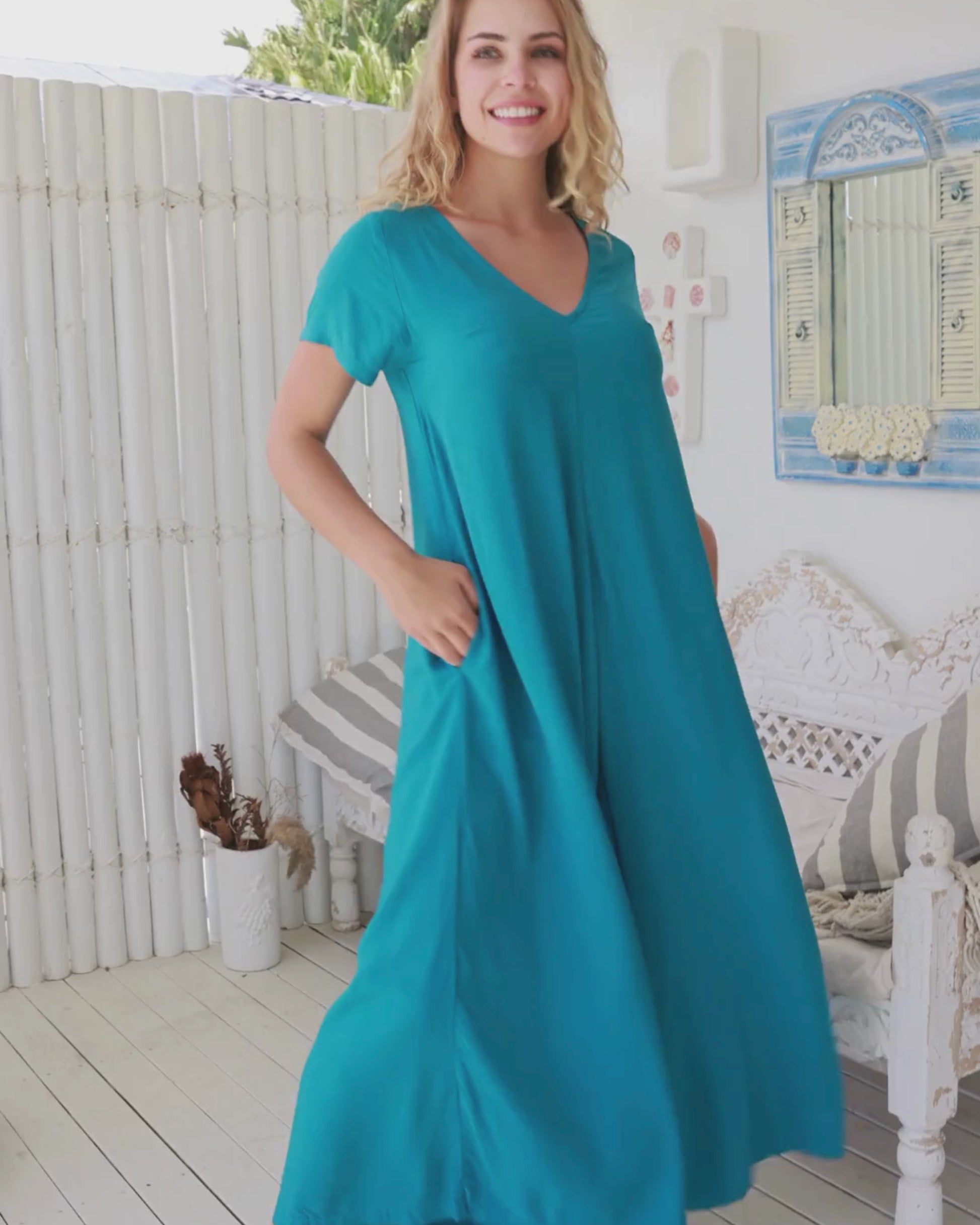 HARLOW JUMPSUIT PEACOCK