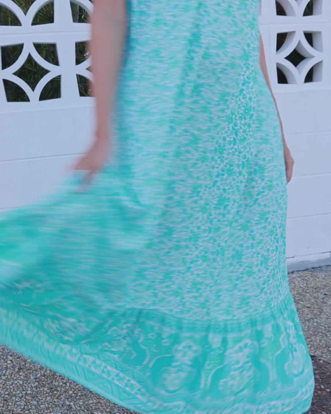COCO MAXI DRESS SEA MIST