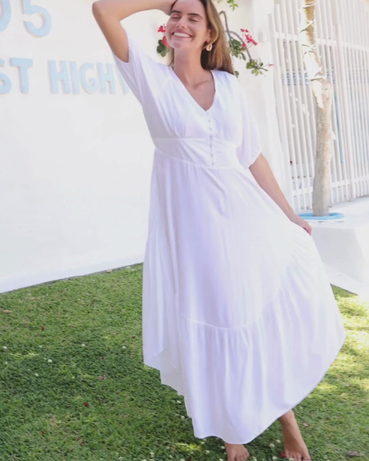 VERA MAXI DRESS WHITE