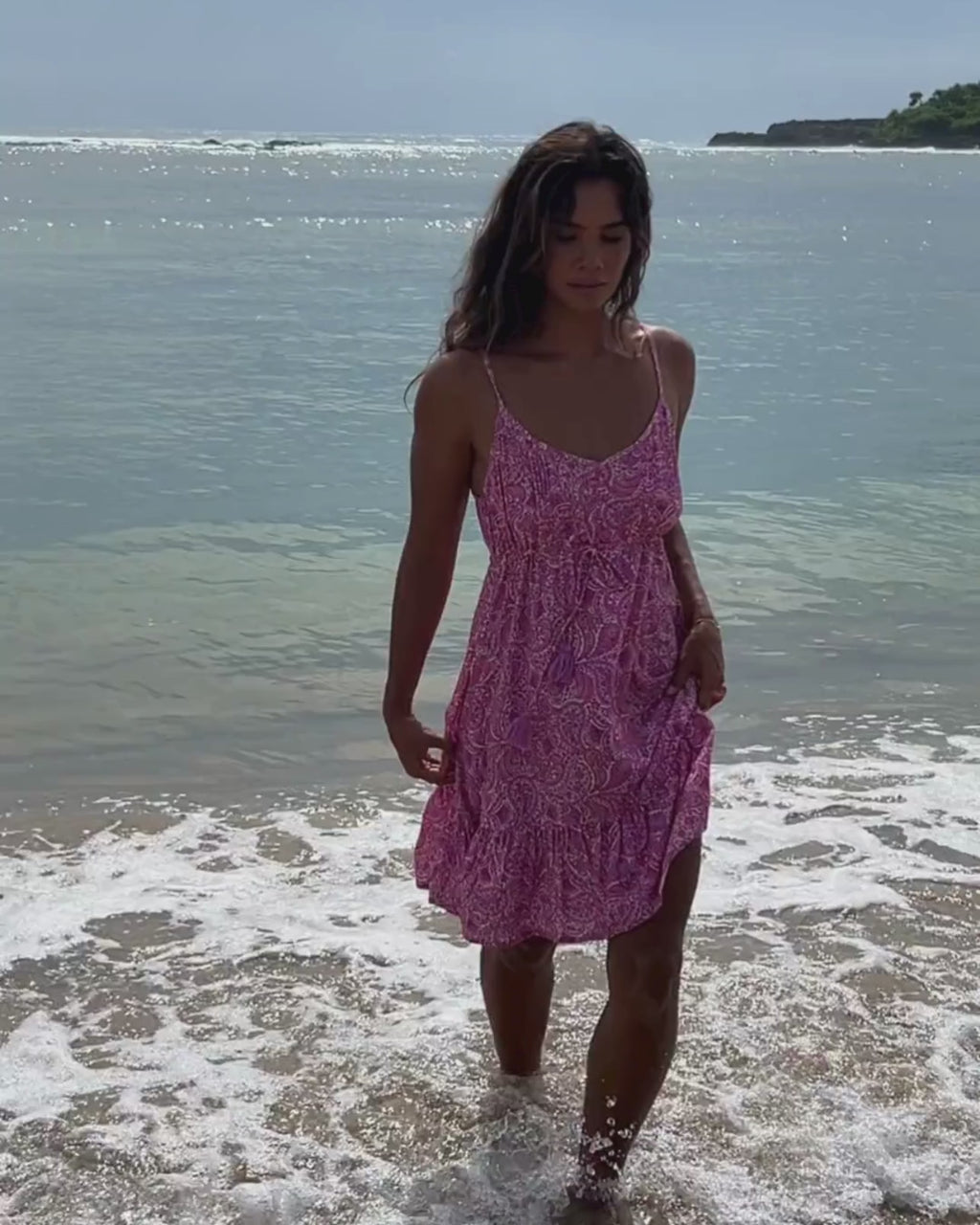 ALANI MINI DRESS PEACH FIZZ