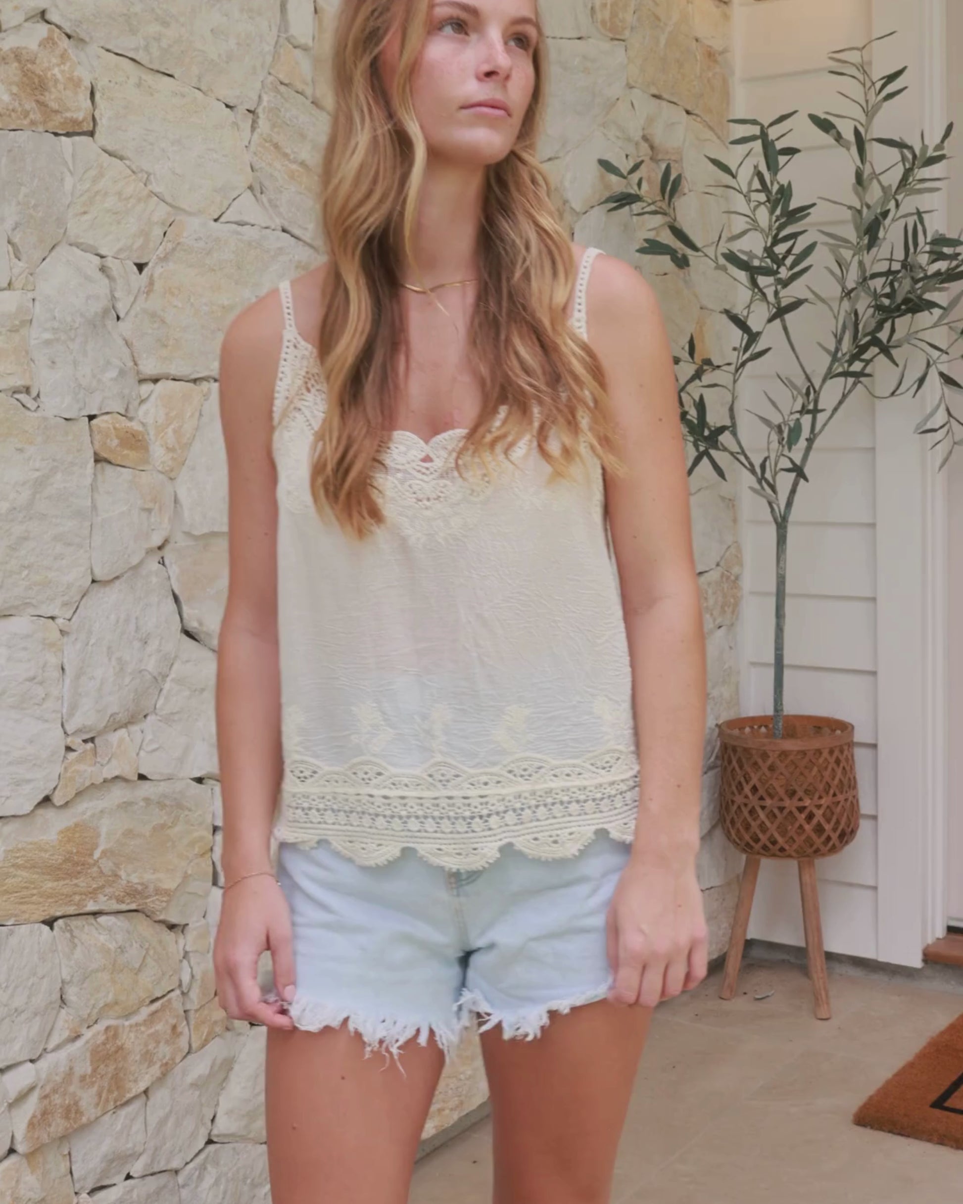 JUDE SINGLET TOP VINTAGE CREAM