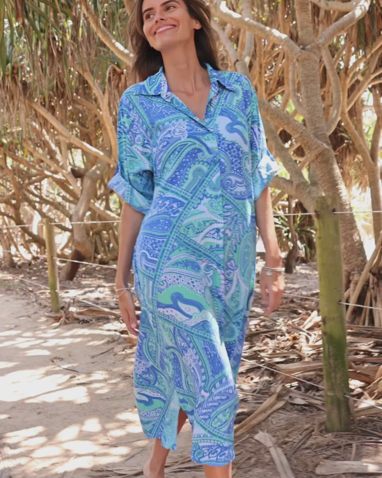 RETREAT MIDI DRESS CASCADE