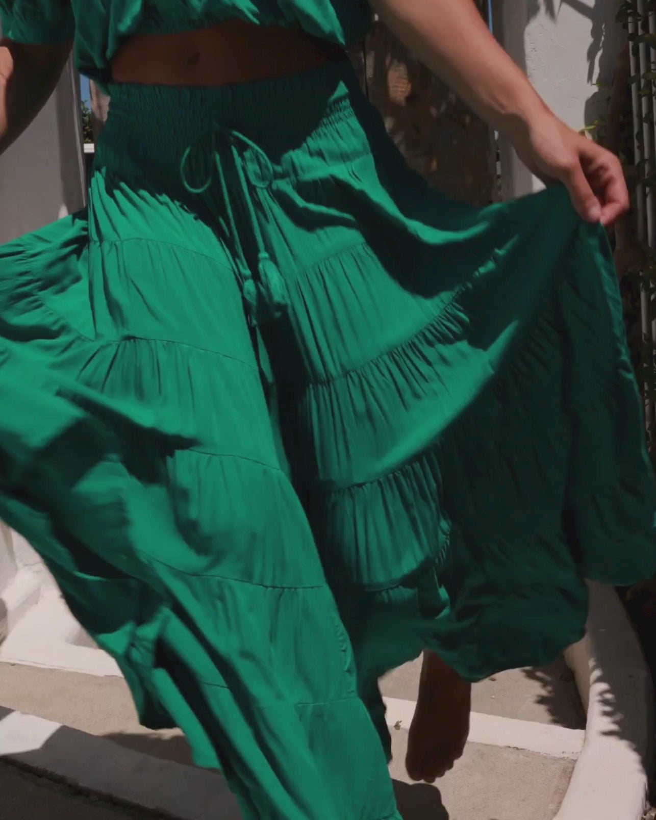 PENNY MAXI SKIRT JADE