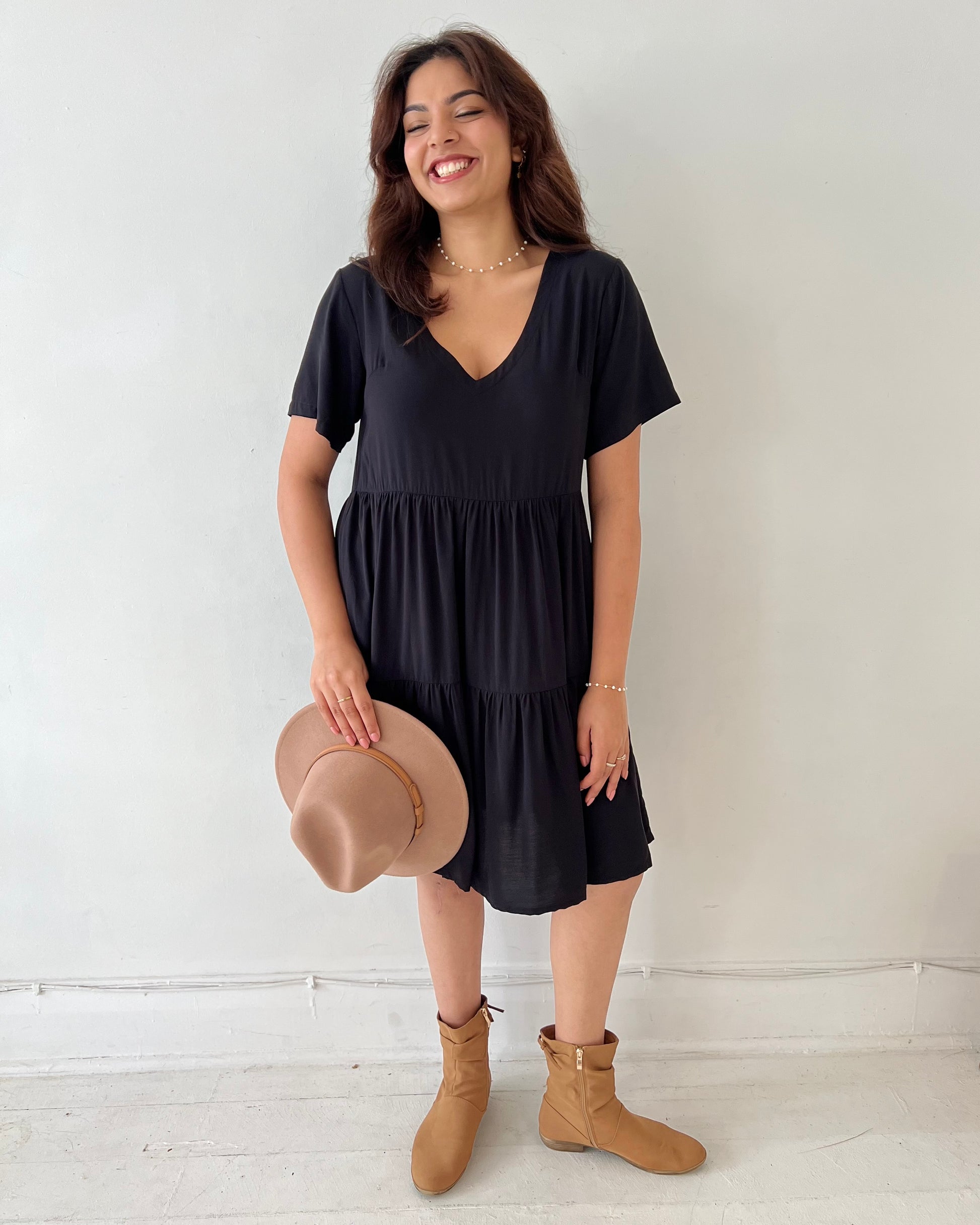 AMY MINI DRESS BLACK