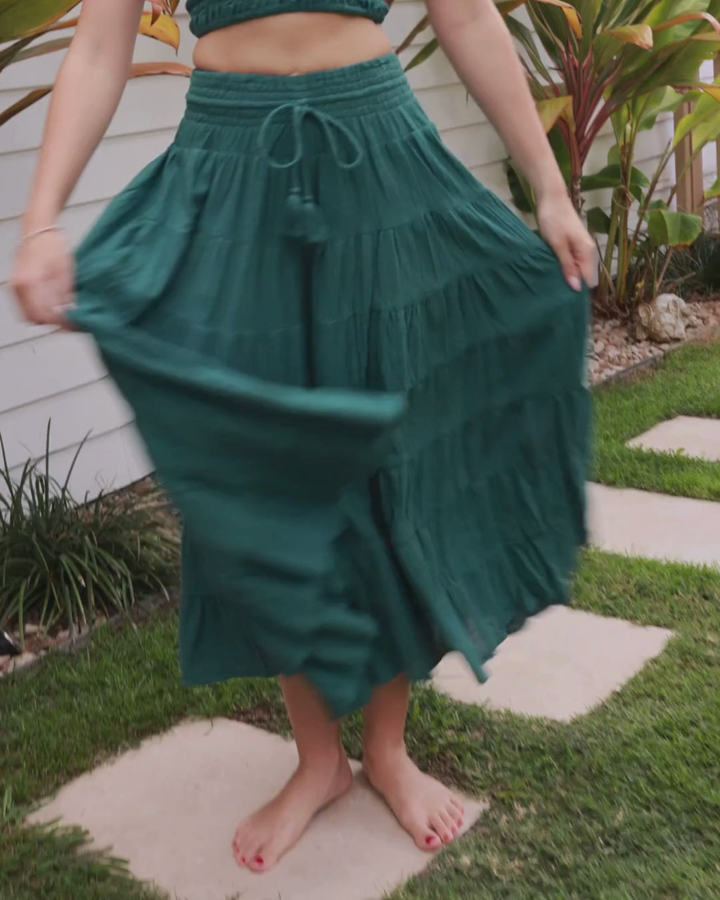 CASSIE MAXI SKIRT TEAL