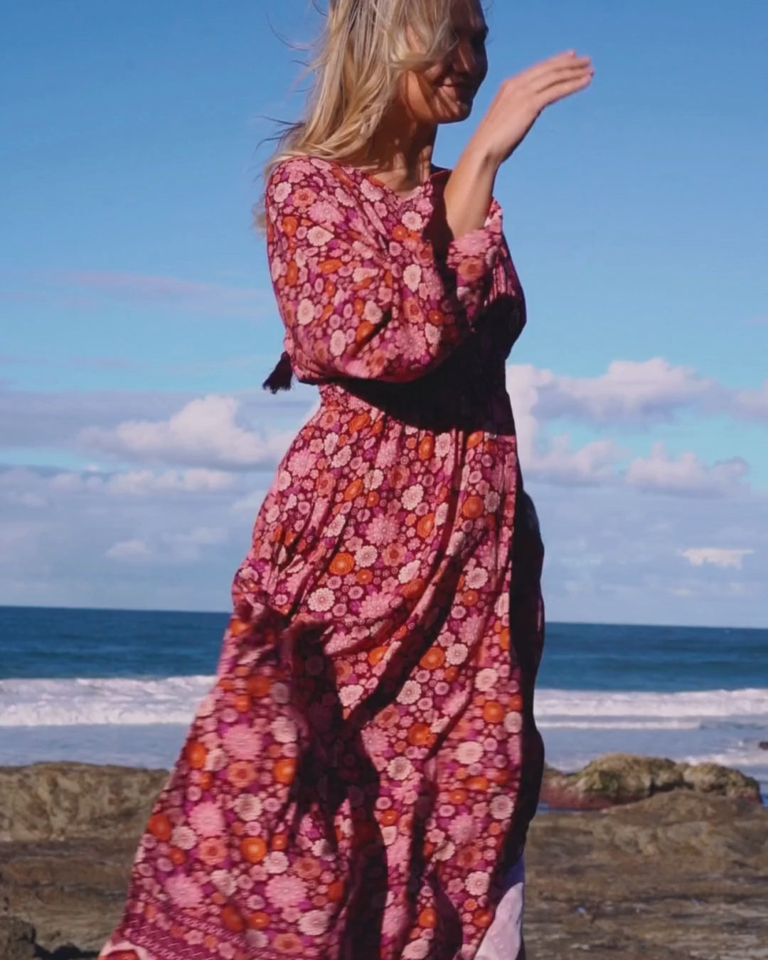 ARIEL MAXI DRESS MALBEC