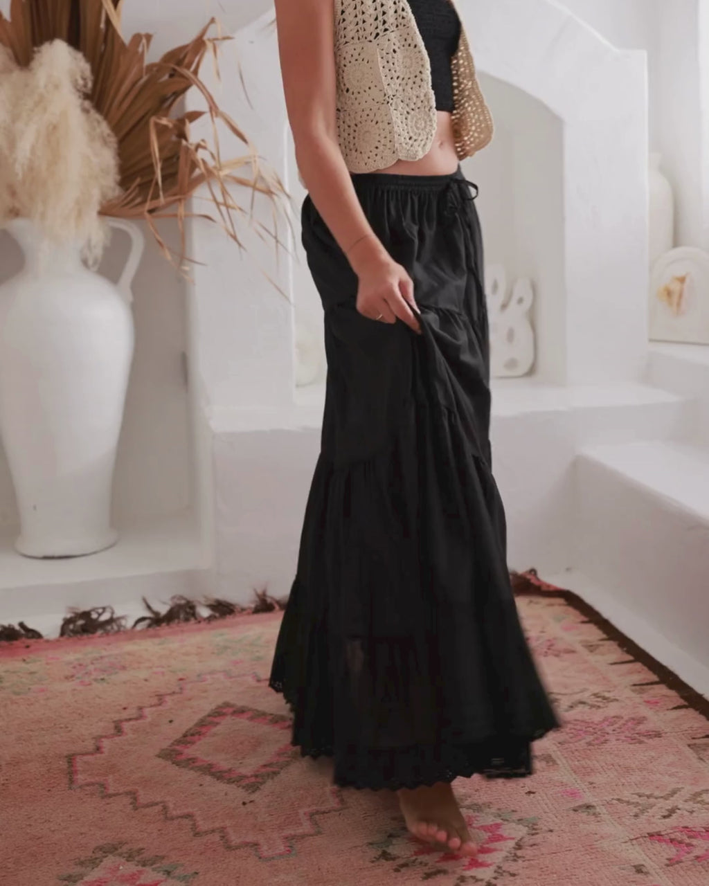 BELLA MAXI SKIRT BLACK