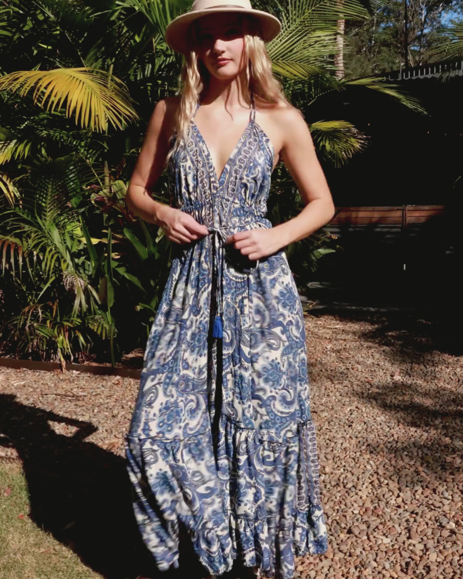 SELAH MAXI DRESS SEA WHISPER