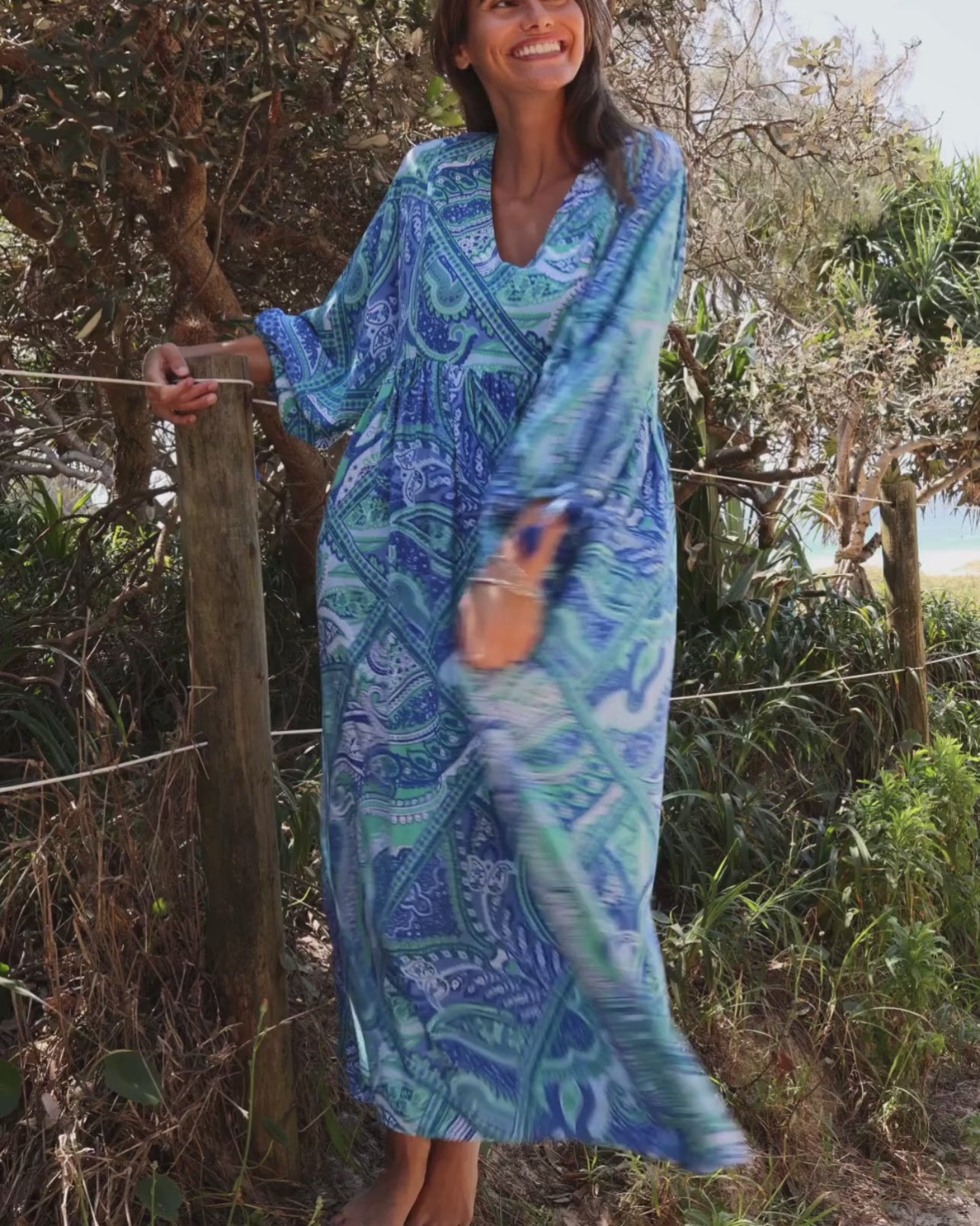 TULA MAXI DRESS CASCADE