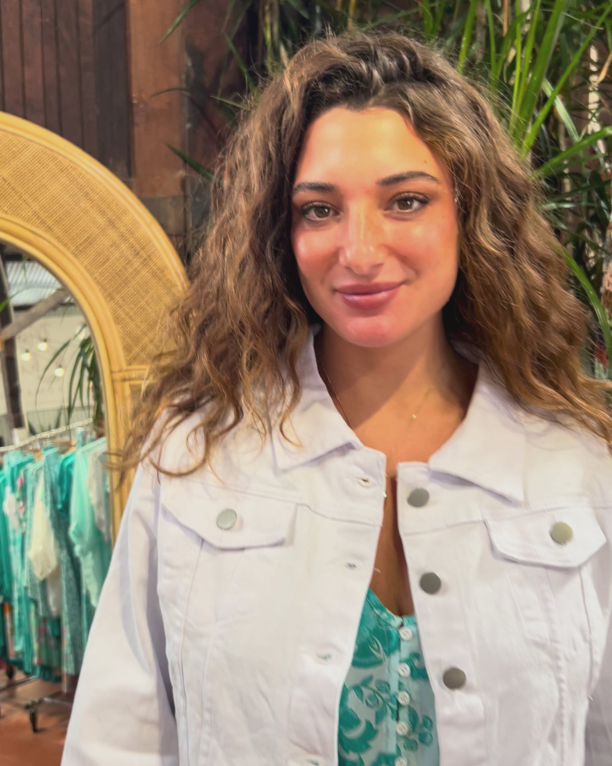 ZARA DENIM JACKET WHITE