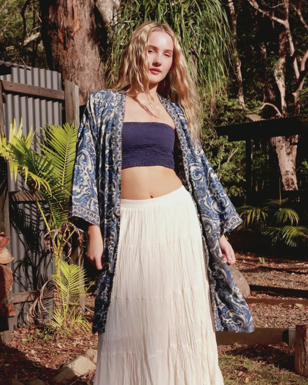 SOLARA MIDI KIMONO SEA WHISPER
