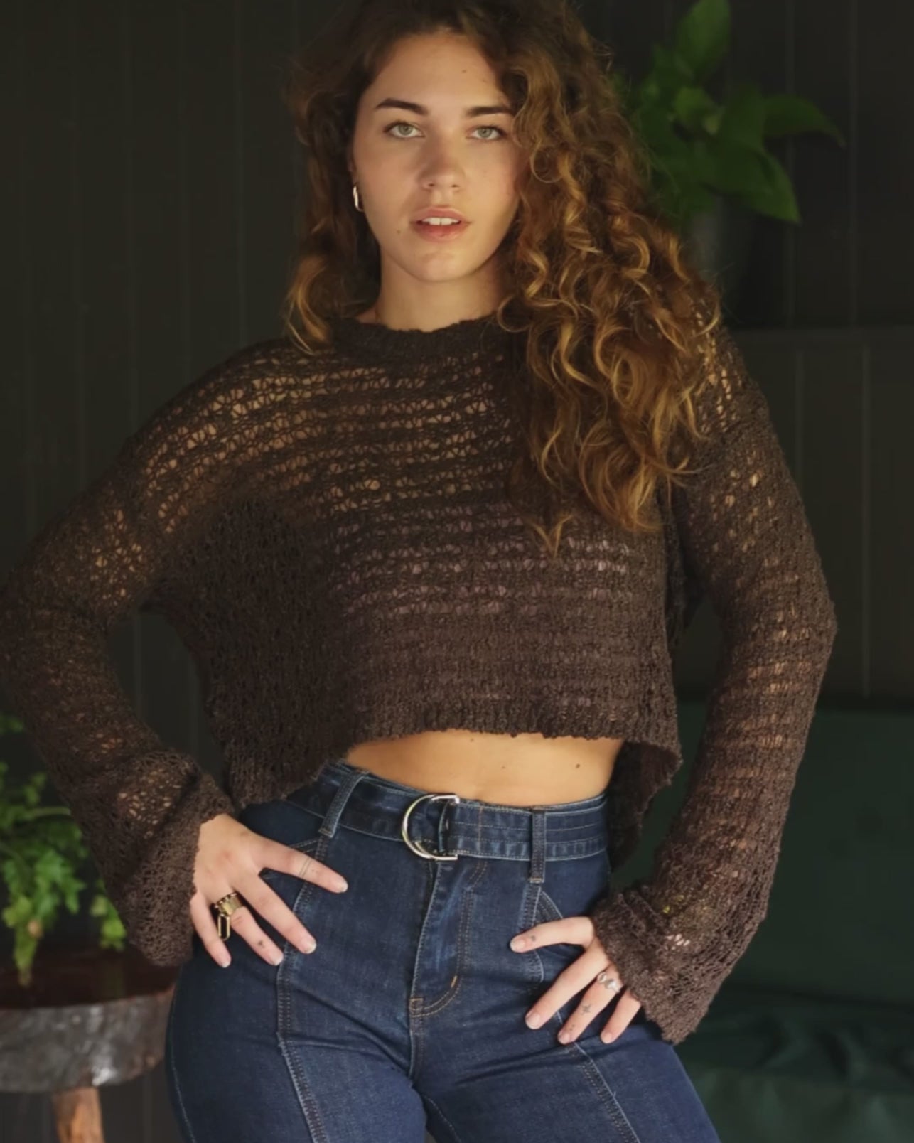LIVIA TOP BROWN