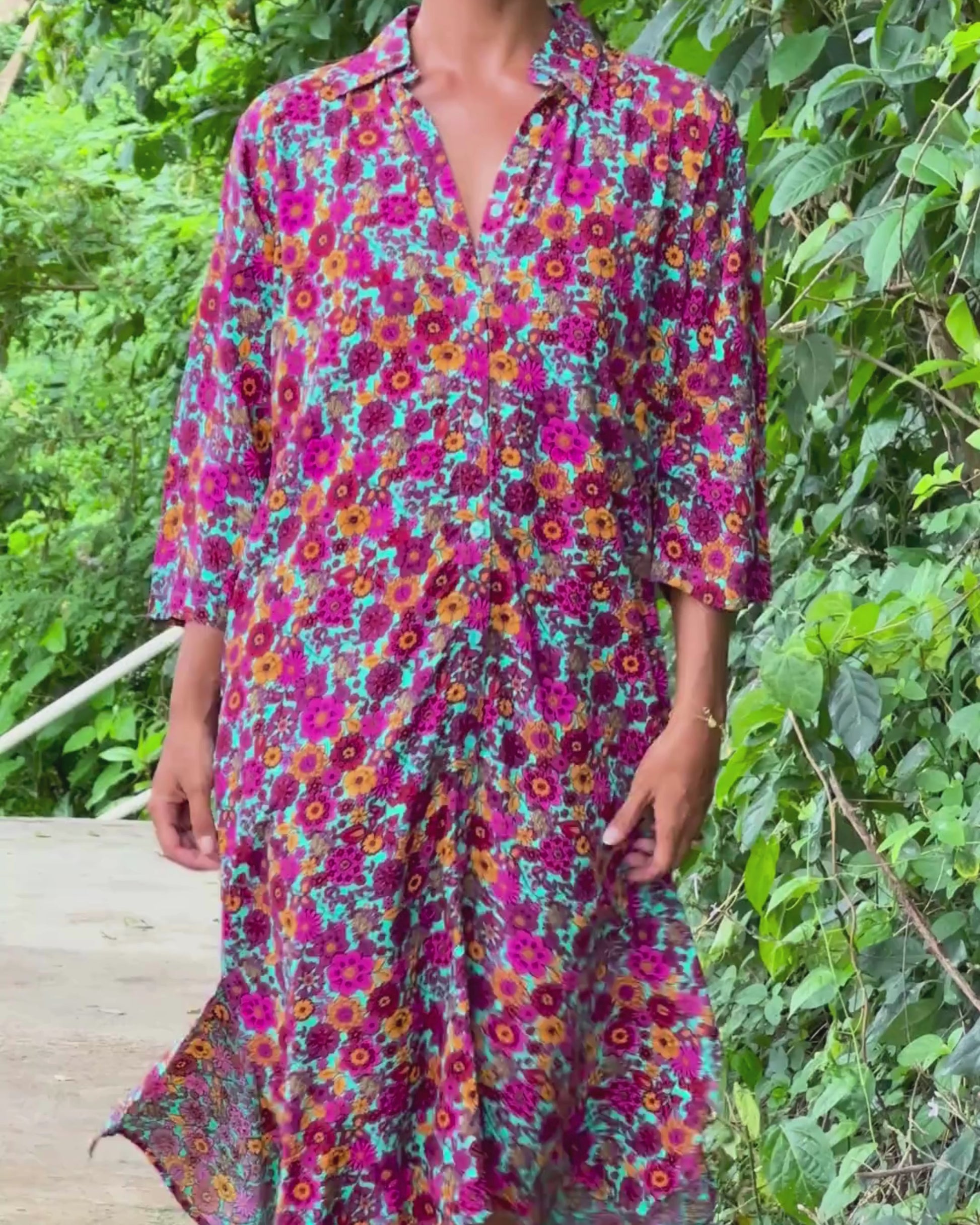 RETREAT MIDI DRESS WILDFLOWER