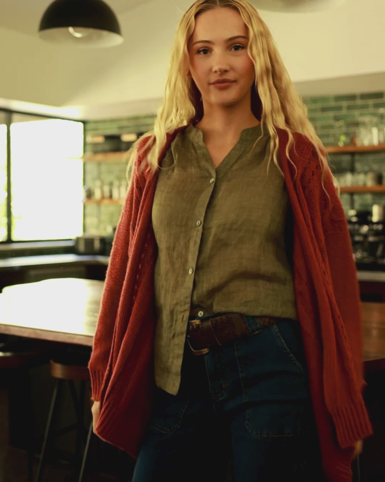 MILLY CARDIGAN RUST