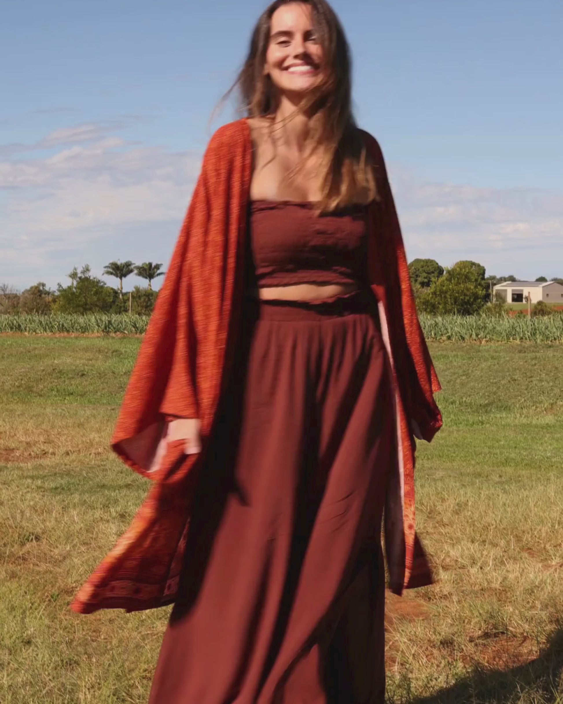 KELLY KIMONO PUMPKIN SPICE