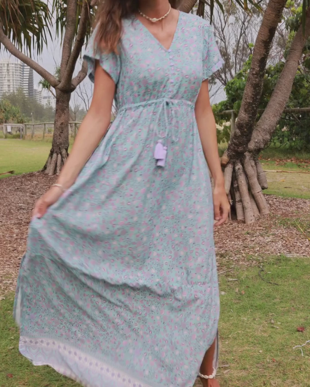 RHIANNON MAXI DRESS SERENITY