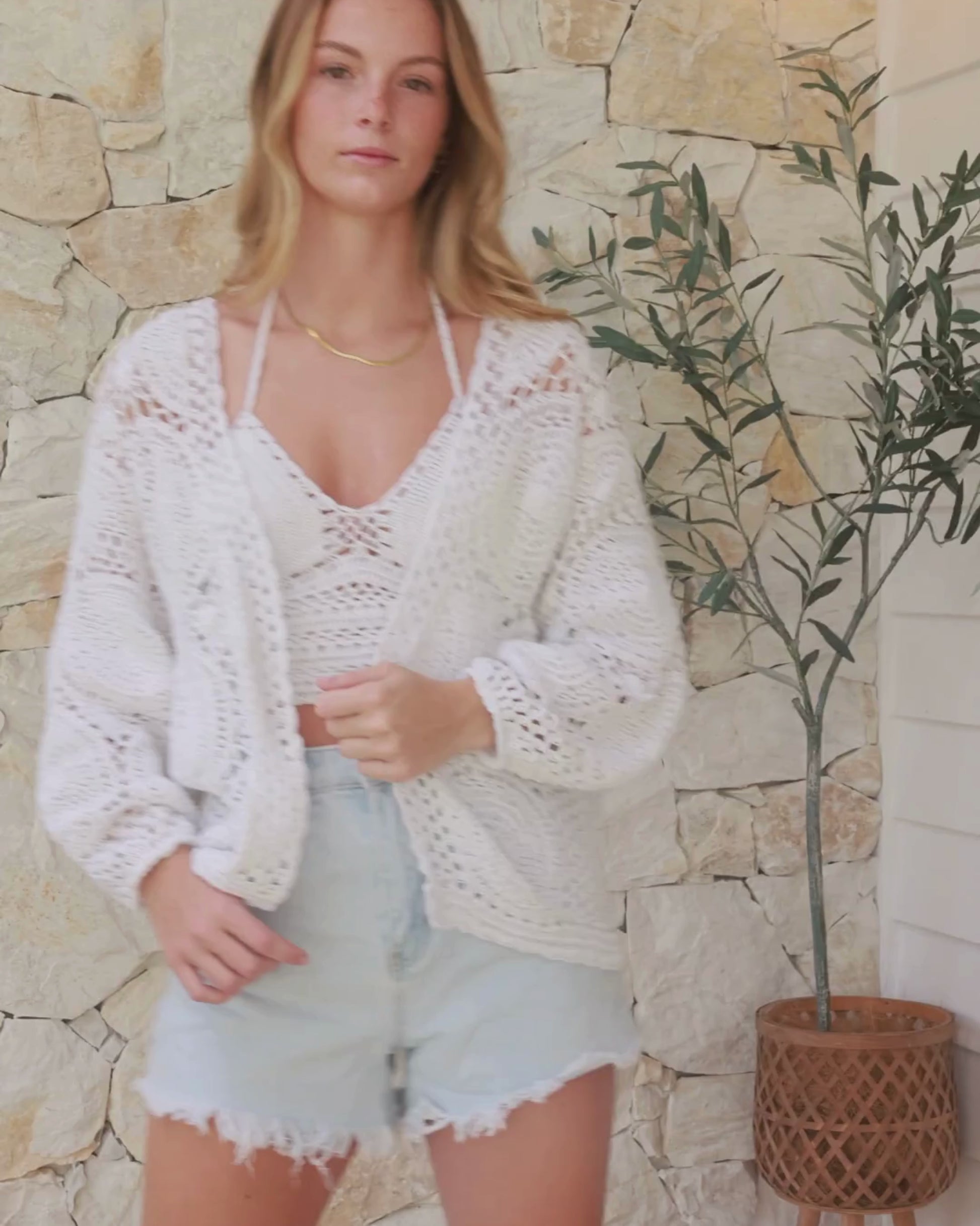KYRA CARDIGAN WHITE